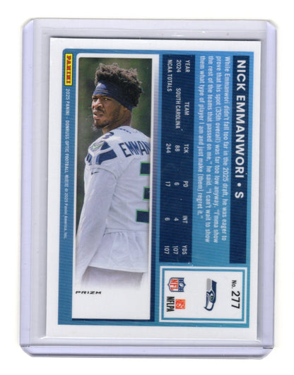 2025 Donruss Optic Nick Emmanwori Card Rocket Rookie Seattle Seahawks #277