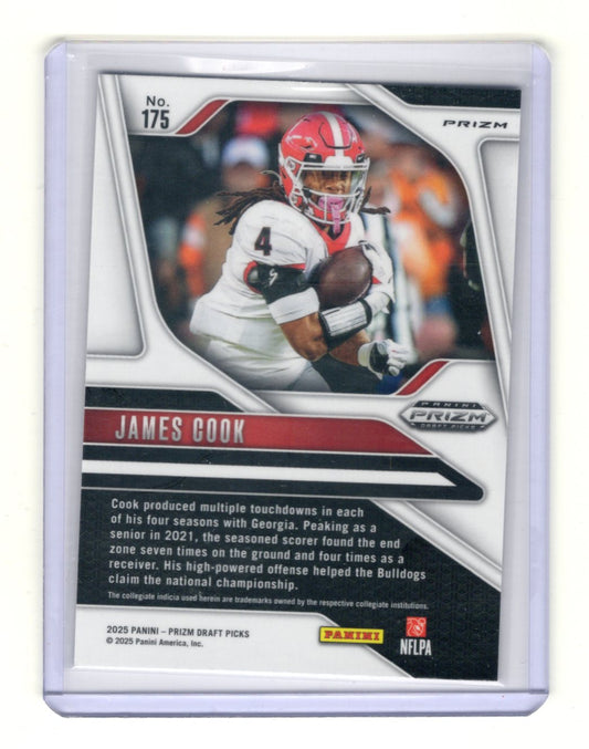 2025 Panini Prizm Draft Picks James Cook Card Prizms Purple Wave