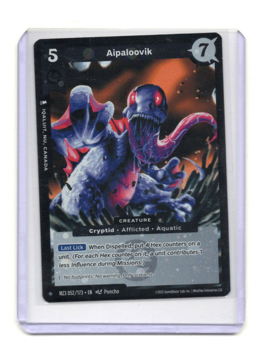 2025 MetaZoo Aipaloovik MZ3 052/173  TCG Card