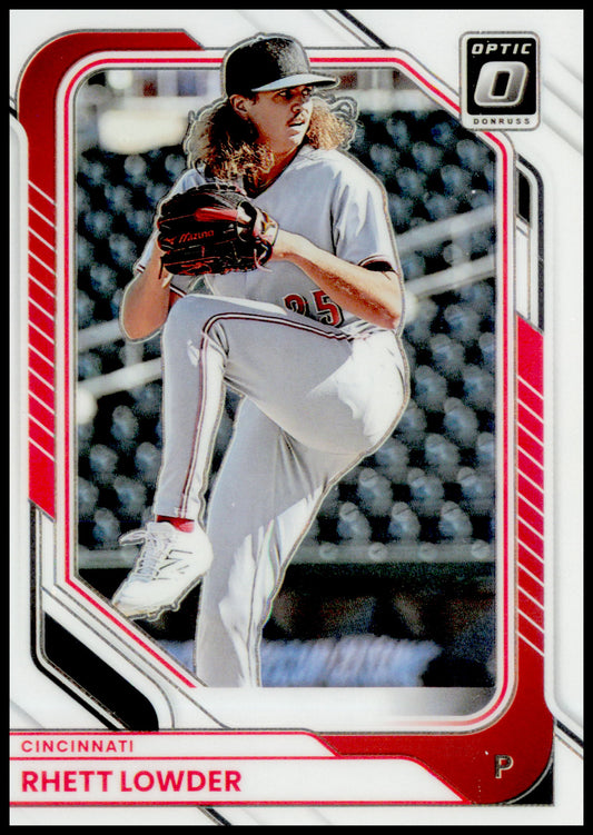 2026 Donruss Rhett Lowder Card Optic Cincinnati Reds #7