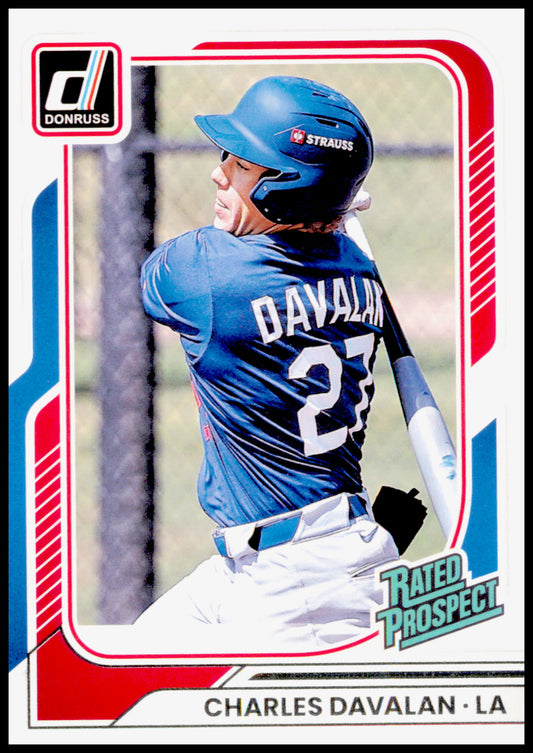 2026 Donruss Charles Davalan Card Los Angeles Dodgers #113