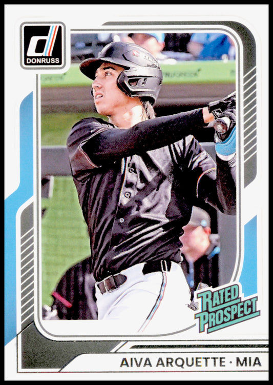 2026 Donruss Aiva Arquette Card Miami Marlins #195