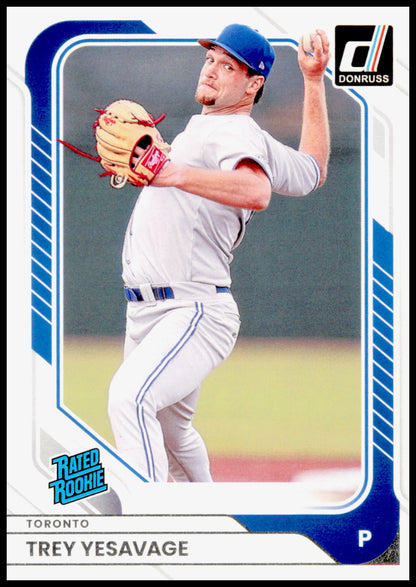 2026 Donruss Trey Yesavage Card Optic Rookie Toronto Blue Jays #37