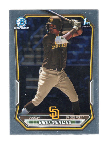 2026 Bowman Jorge Quintana Card Chrome Prospects San Diego Padres #BCP-93