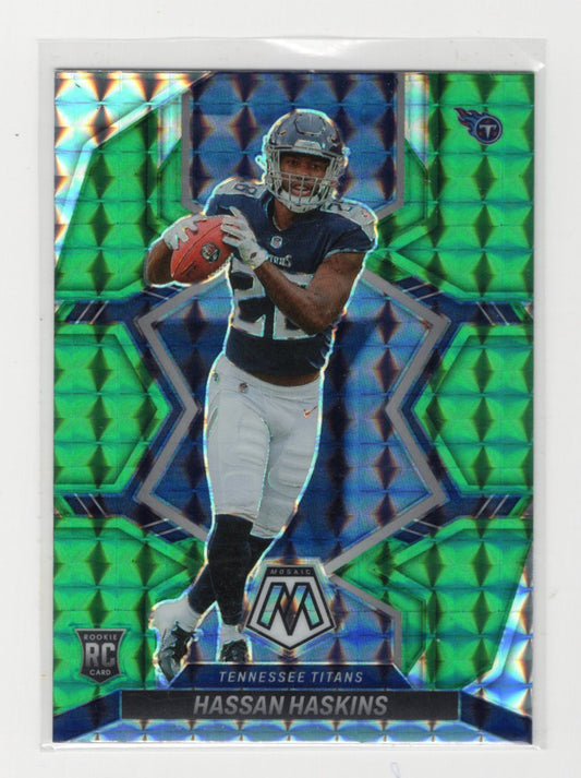 2022 Panini Mosaic Hassan Haskins Card Mosaic Rookie Tennessee Titans #325