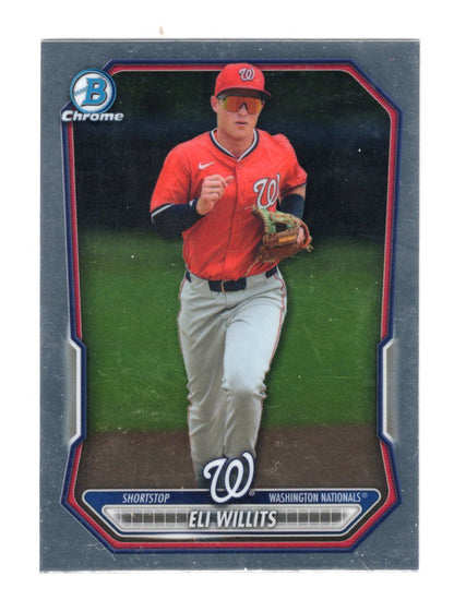 2026 Bowman Eli Willits Card Chrome Prospects Washington Nationals #BCP-95