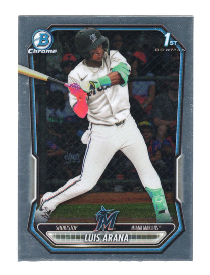 2026 Bowman Luis Arana Card Chrome Prospects Miami Marlins #BCP-72