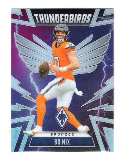 2025 Panini Phoenix Bo Nix Card Thunderbirds Denver Broncos #15