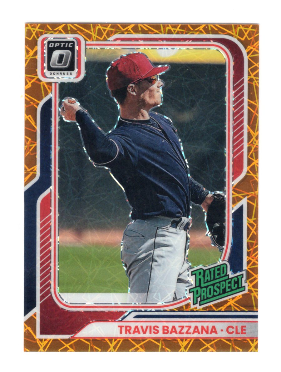 2026 Donruss Travis Bazzana Card Optic Orange Velocity Cleveland Guardians #164