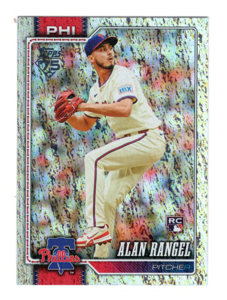 2026 Topps Alan Rangel Card Topps Foil Pattern Philadelphia Phillies #572