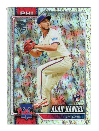 2026 Topps Alan Rangel Card Topps Foil Pattern Philadelphia Phillies #572