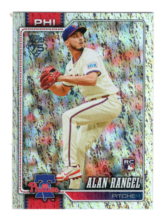 2026 Topps Alan Rangel Card Topps Foil Pattern Philadelphia Phillies #572