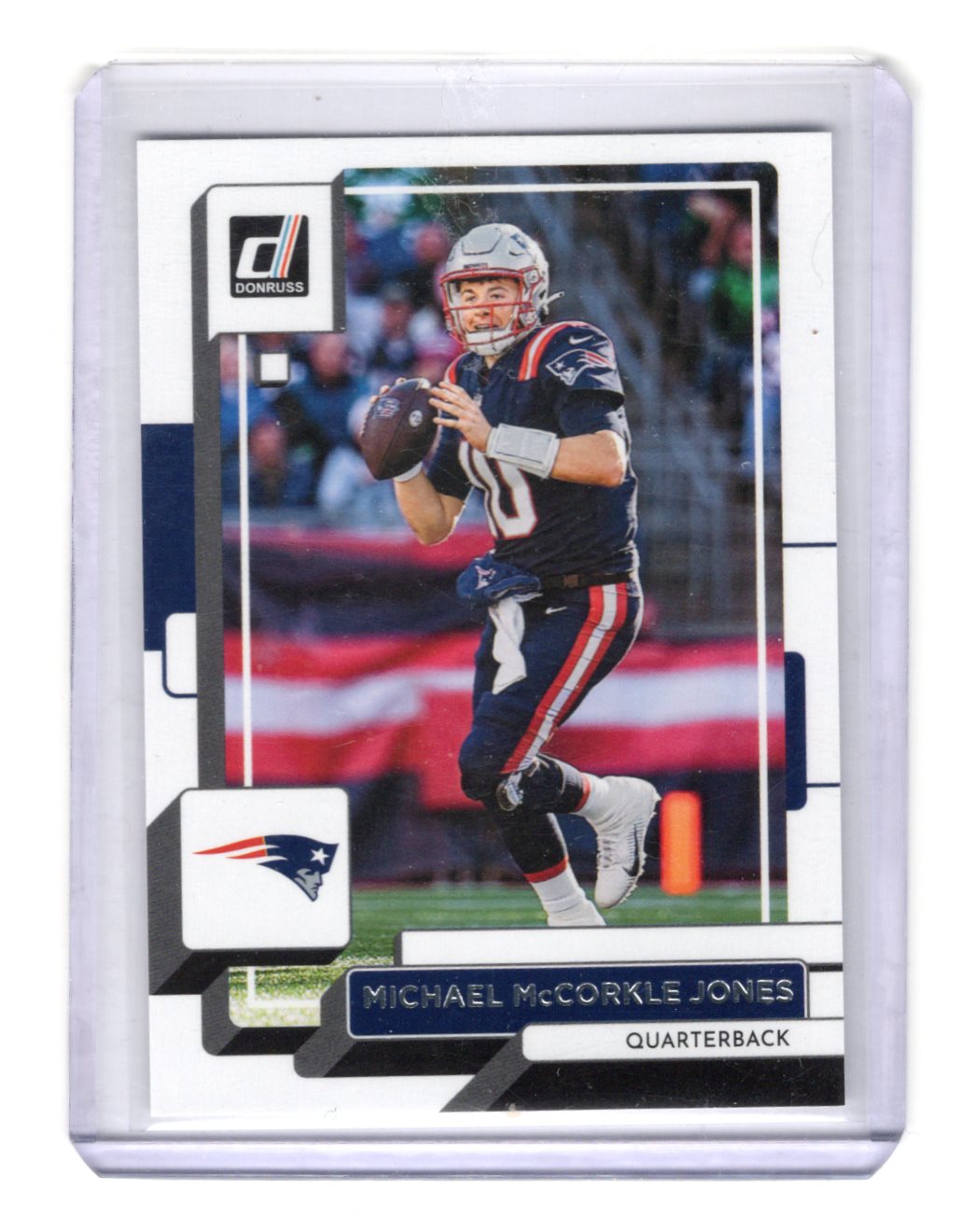 2022 Donruss Mac Jones Card New England Patriots #134b