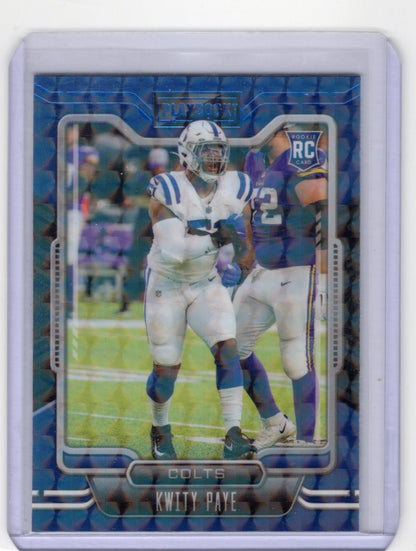 2021 Panini Playbook Kwity Paye Card Mosaic Rookie Indianapolis Colts #148
