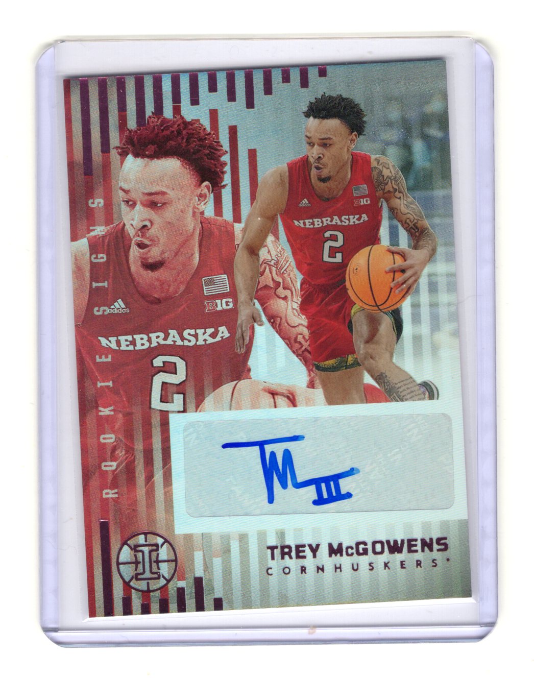 2022 Panini Chronicles Draft Picks Trey McGowens Card Illusions Rookie Auto