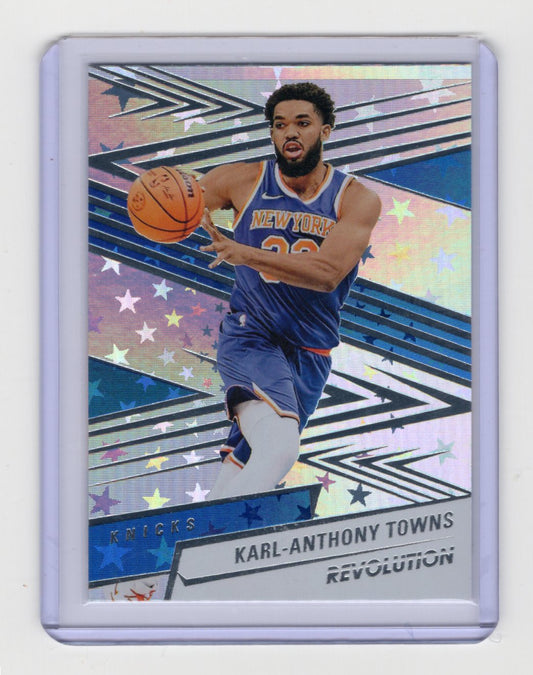 2024-25 Panini Revolution Karl-Anthony Towns Card Red Swirl New York Knicks #87