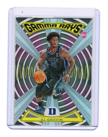 2022 Panini Chronicles Draft Picks AJ Griffin Card Gamma Rays Duke