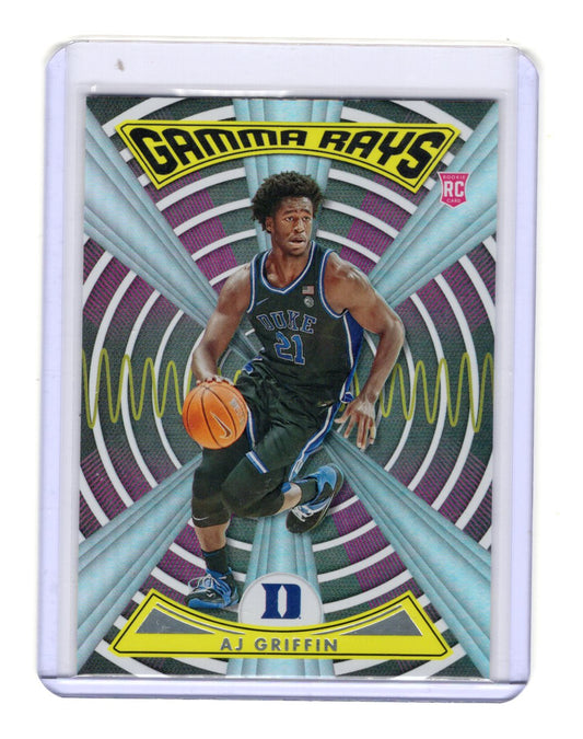 2022 Panini Chronicles Draft Picks AJ Griffin Card Gamma Rays Duke