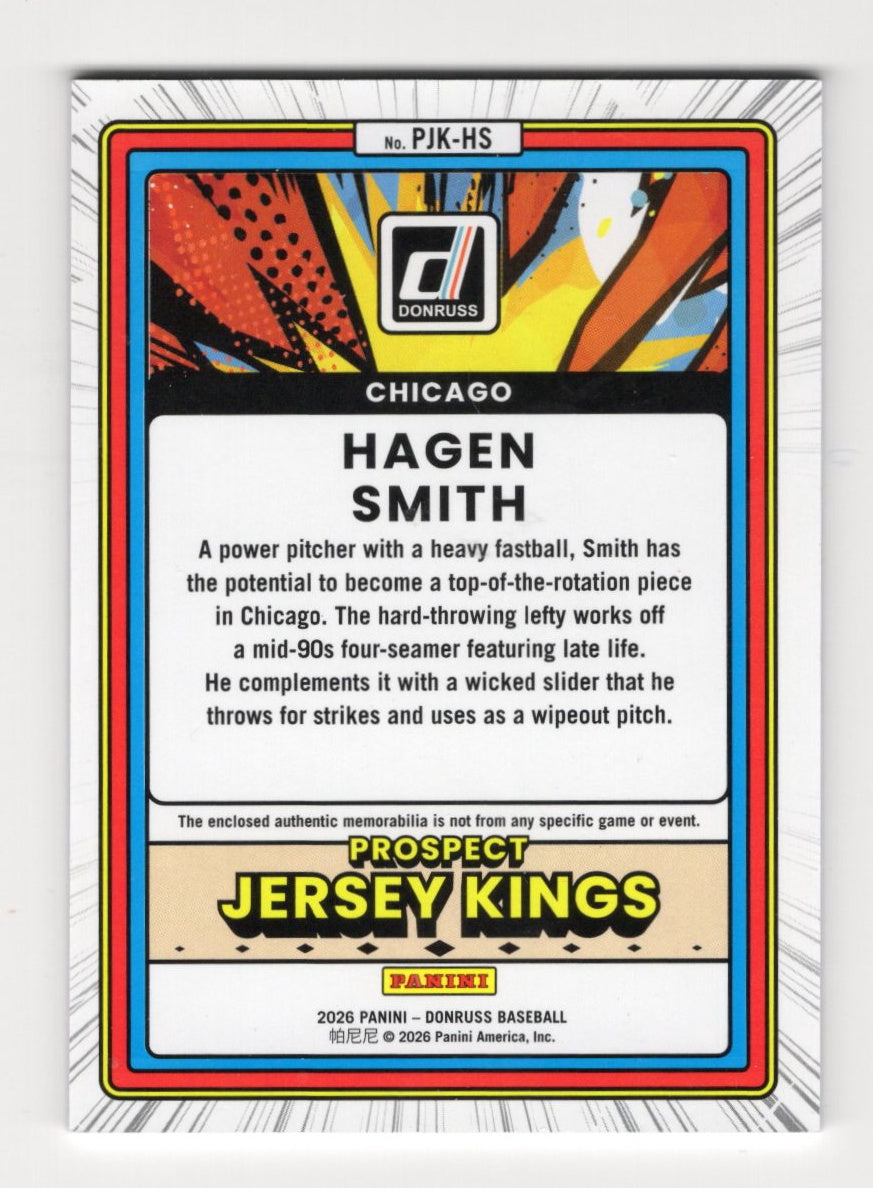2026 Donruss Hagen Smith Card Prospect Jersey Kings Blue Ice Memorabilia Chicago