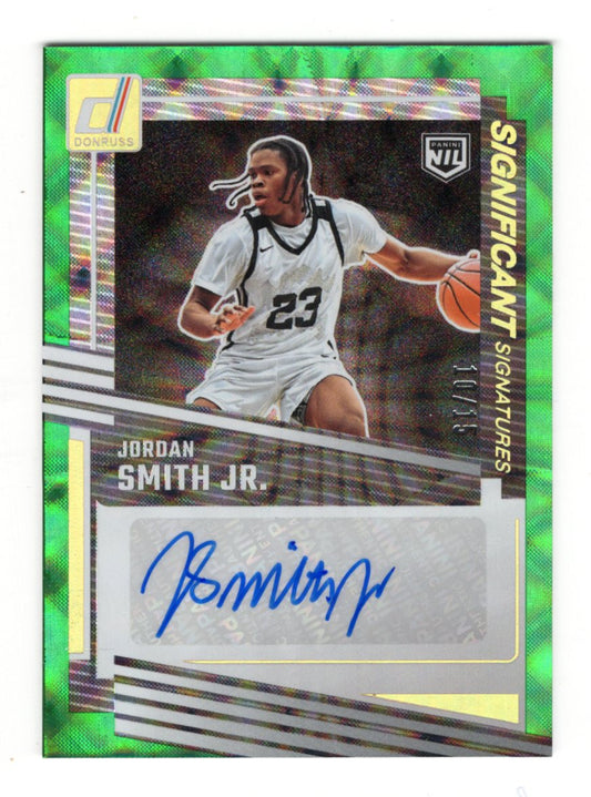 2025-26 Donruss Jordan Smith Jr Green Auto /15 Significant Signatures #SS-JSM