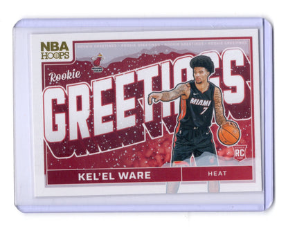 2024-25 Hoops Winter Kel'el Ware Card Rookie Greetings Miami Heat #2