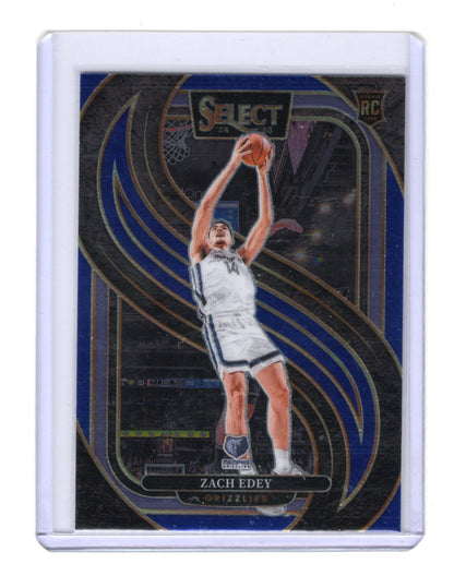 2024-25 Panini Select Zach Edey Card Rookie Memphis Grizzlies #192