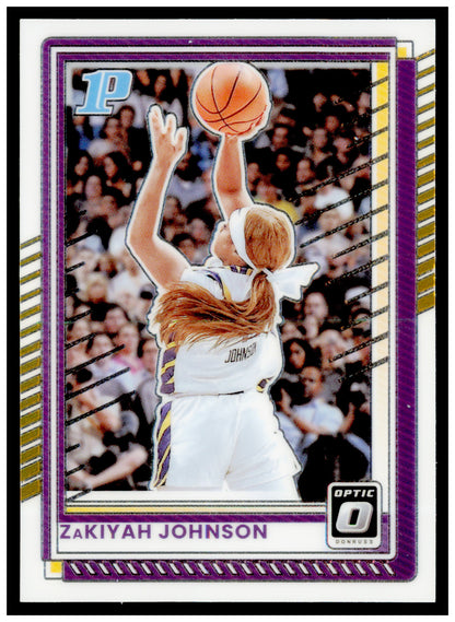 2025-26 Donruss ZaKiyah Johnson Card LSU Tigers #60
