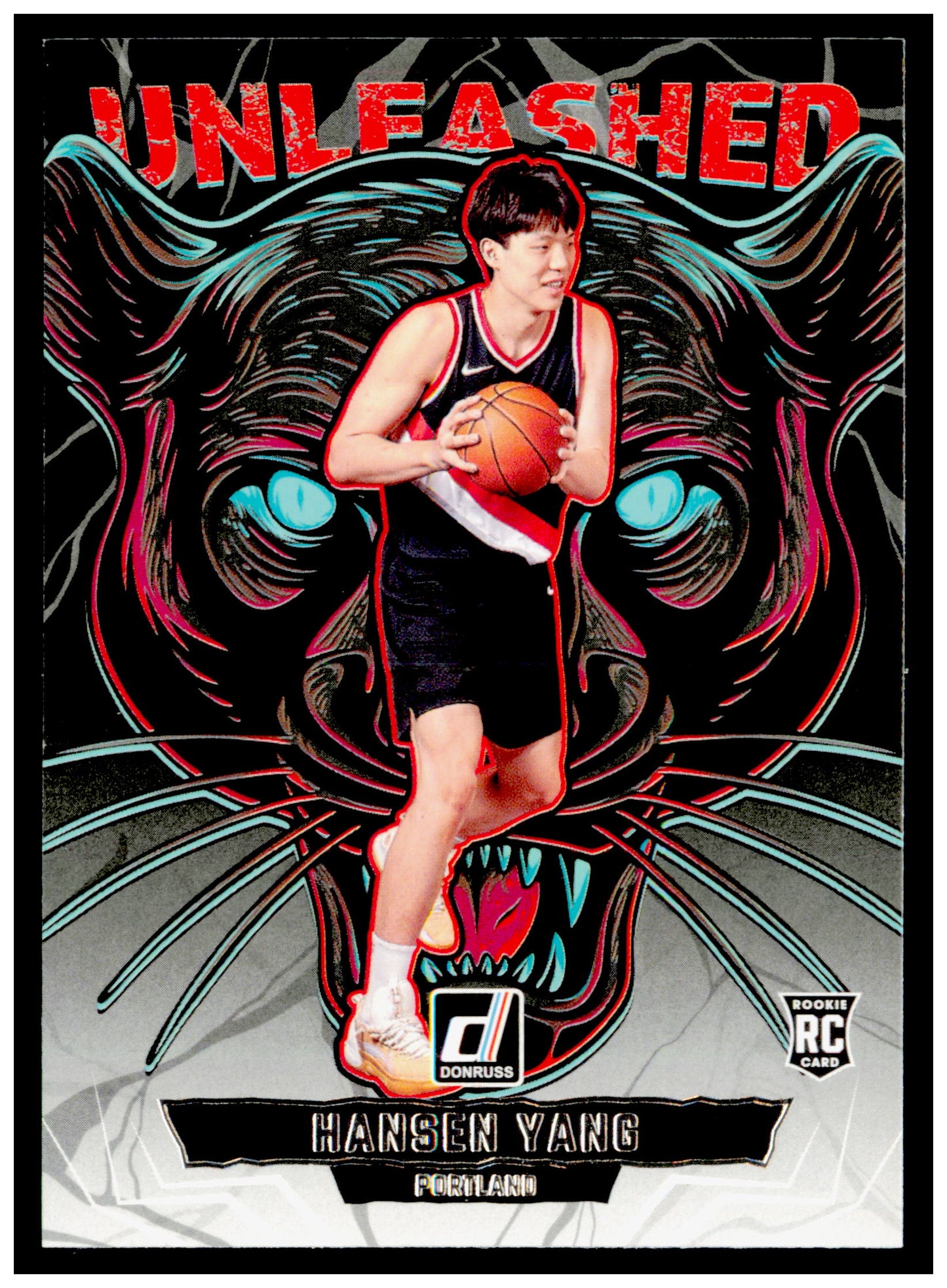 2025-26 Donruss Hansen Yang Card Unleashed Portland Trail Blazers #1
