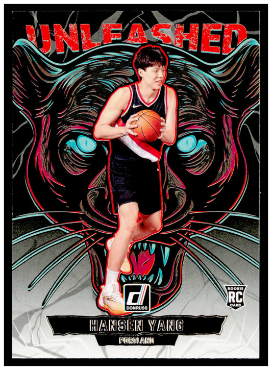 2025-26 Donruss Hansen Yang Card Unleashed Portland Trail Blazers #1