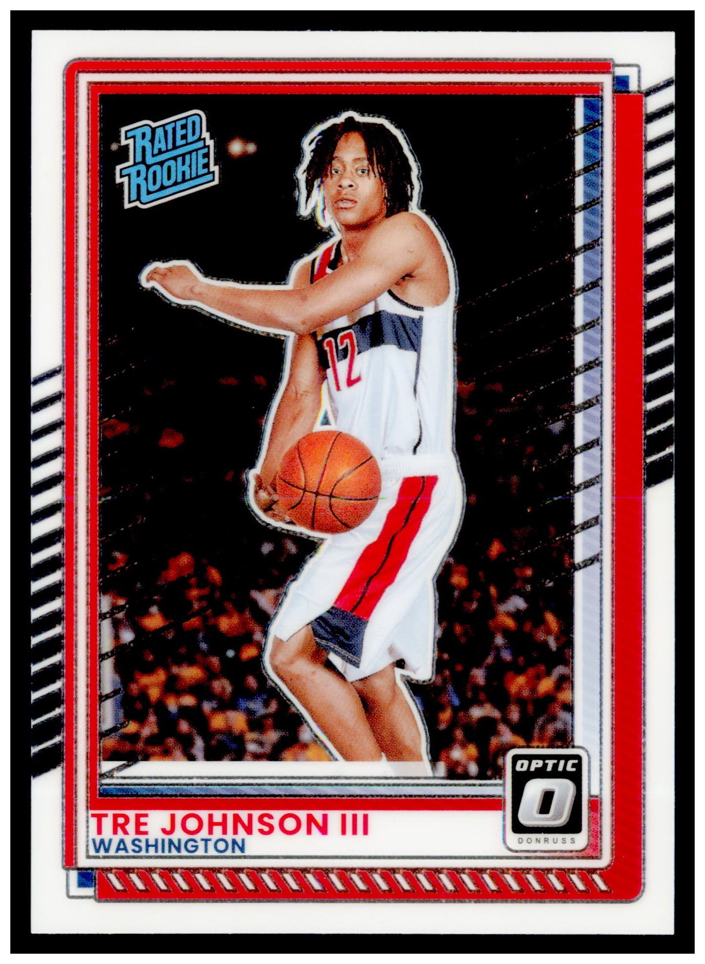 2025-26 Donruss Tre Johnson III Card Optic Washington Wizards #2