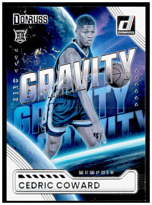 2025-26 Donruss Cedric Coward Card Zero Gravity Memphis Grizzlies #20
