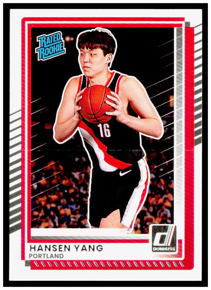 2025-26 Donruss Hansen Yang Card Portland Trail Blazers #10