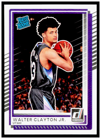 2025-26 Donruss Walter Clayton Jr. Card Utah Jazz #12