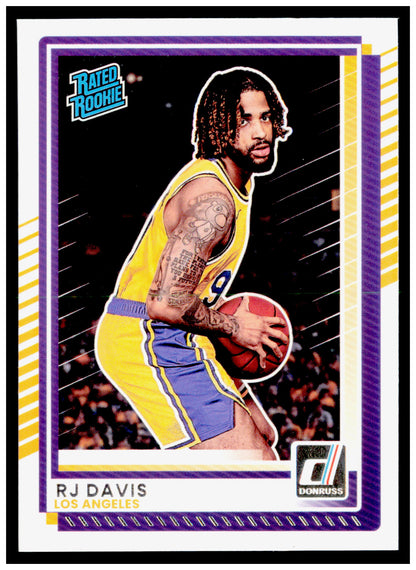 2025-26 Donruss RJ Davis Card Los Angeles Lakers #101