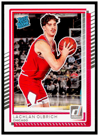2025-26 Donruss Lachlan Olbrich Card Chicago Bulls #40