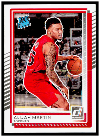 2025-26 Donruss Alijah Martin Card Toronto Raptors #26