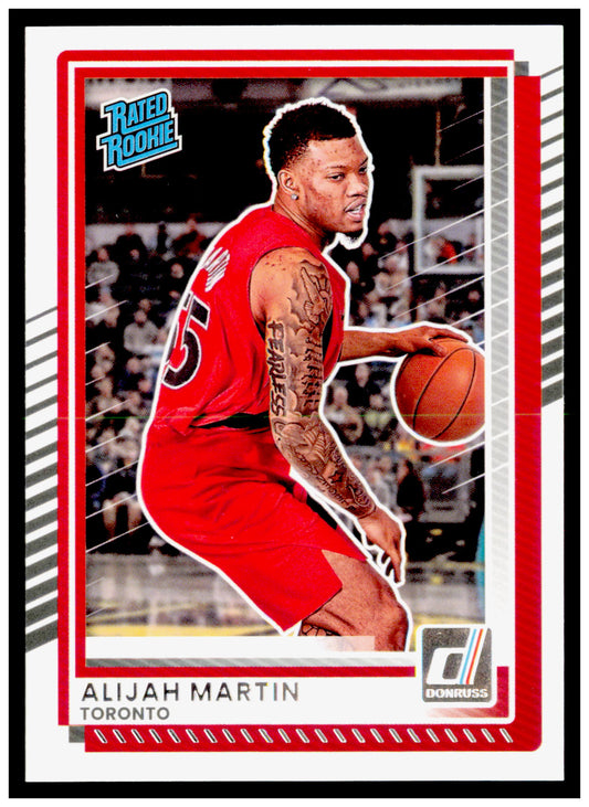 2025-26 Donruss Alijah Martin Card Toronto Raptors #26