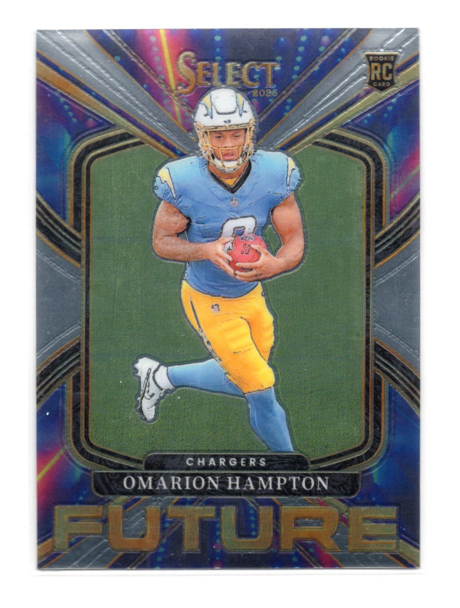 2025 Panini Select Omarion Hampton Card Select Future Los Angeles Chargers #13