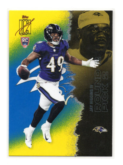 2025 Topps Signature Class Jay Higgins Card Blue & Yellow Rookie Baltimore