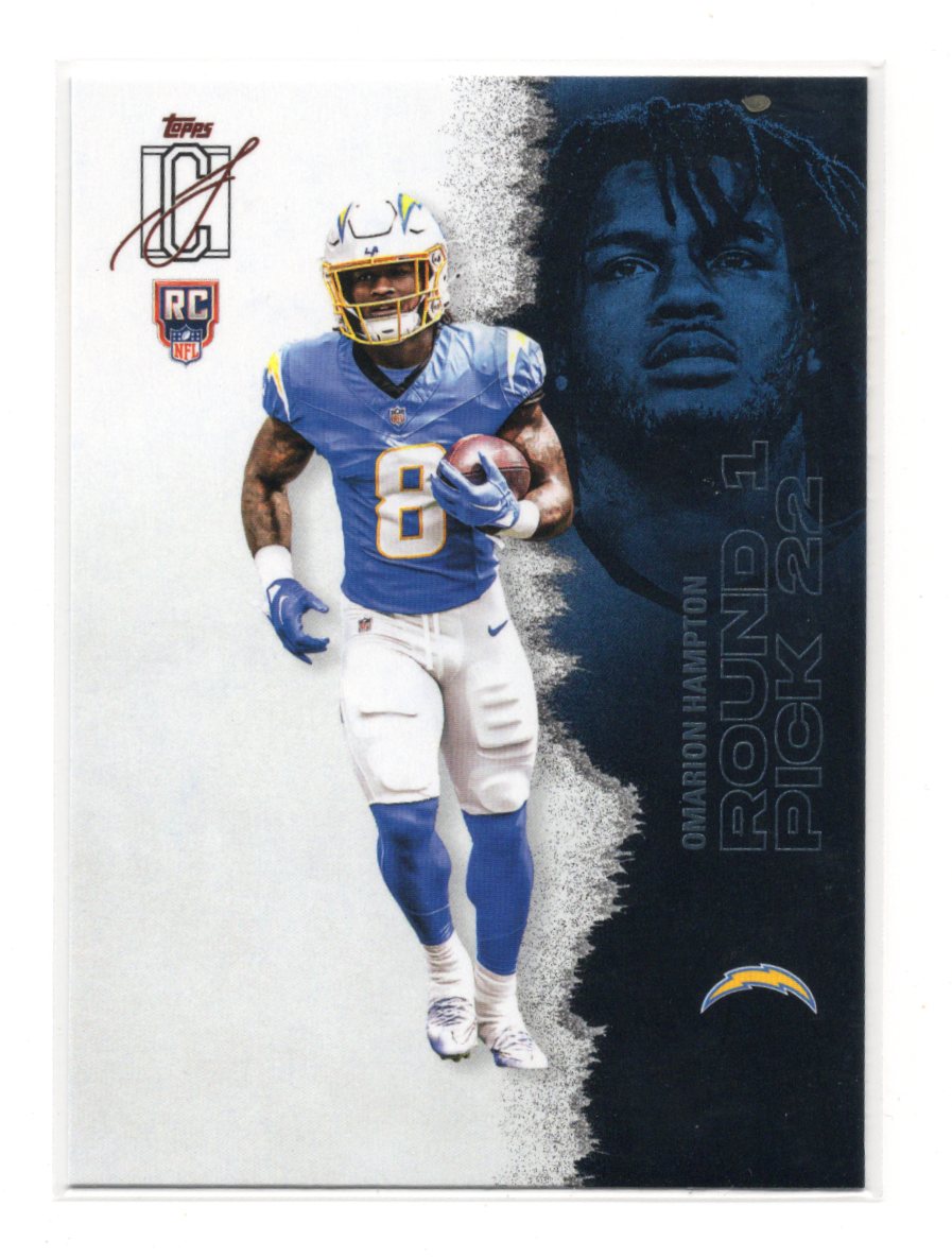 2025 Topps Signature Class Omarion Hampton Card Rookie Los Angeles Chargers #109