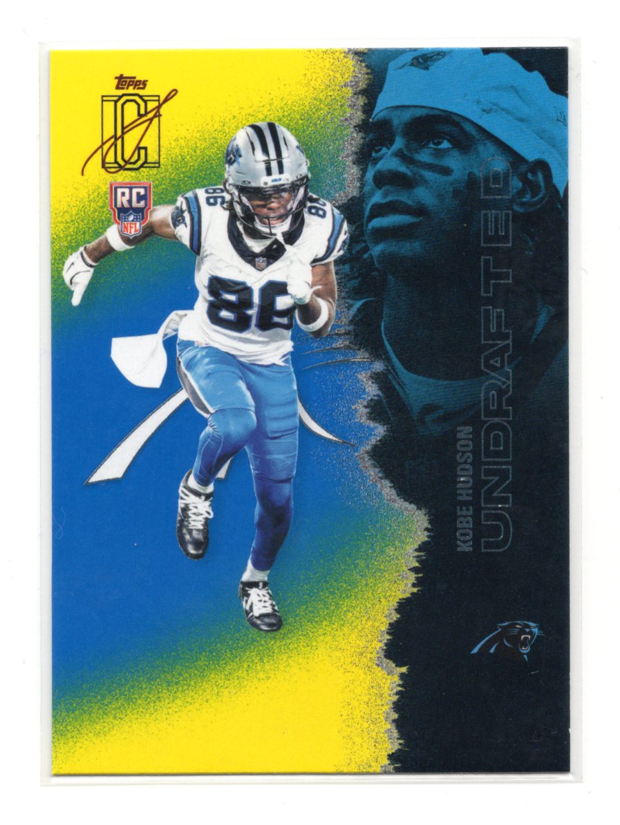 2025 Topps Signature Class Kobe Hudson Card Blue & Yellow Rookie Carolina