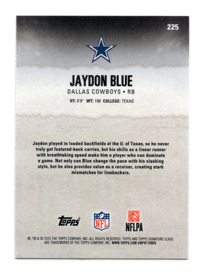 2025 Topps Signature Class Jaydon Blue Card Chrome Rookie Dallas Cowboys #225