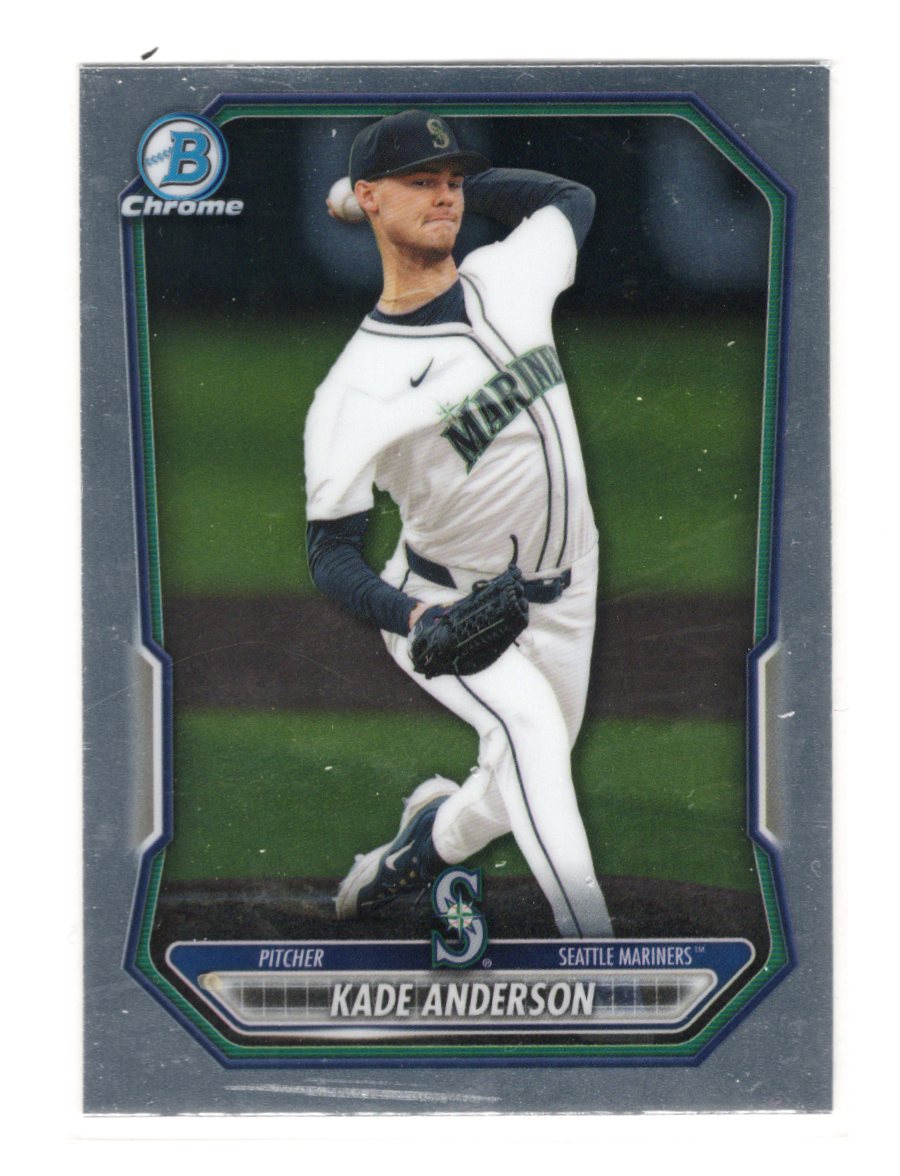 2026 Bowman Kade Anderson Card Chrome Prospects Seattle Mariners #BCP-19