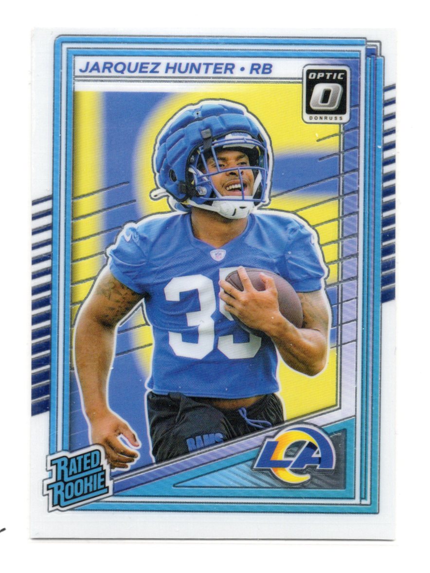 2025 Donruss Optic Jarquez Hunter Card Rookie Los Angeles Rams #292