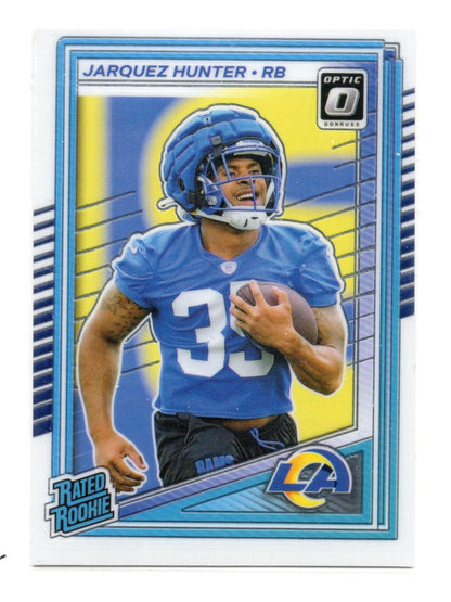 2025 Donruss Optic Jarquez Hunter Card Rookie Los Angeles Rams #292