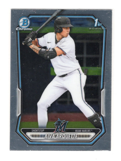 2026 Bowman Aiva Arquette Card Chrome Prospects Miami Marlins