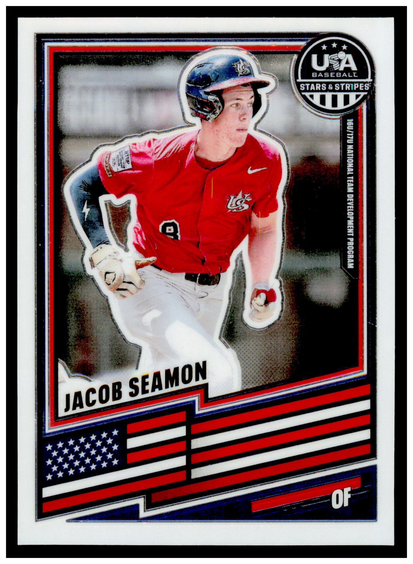 2026 Panini Stars & Stripes Prizm USA Baseball Jacob Seamon Card USA