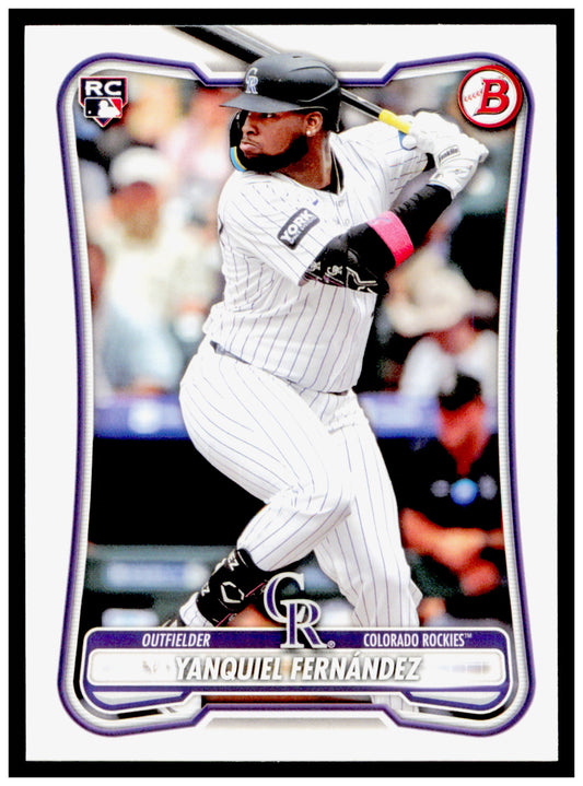 2026 Bowman Yanquiel Fernández Card Rookie Colorado Rockies