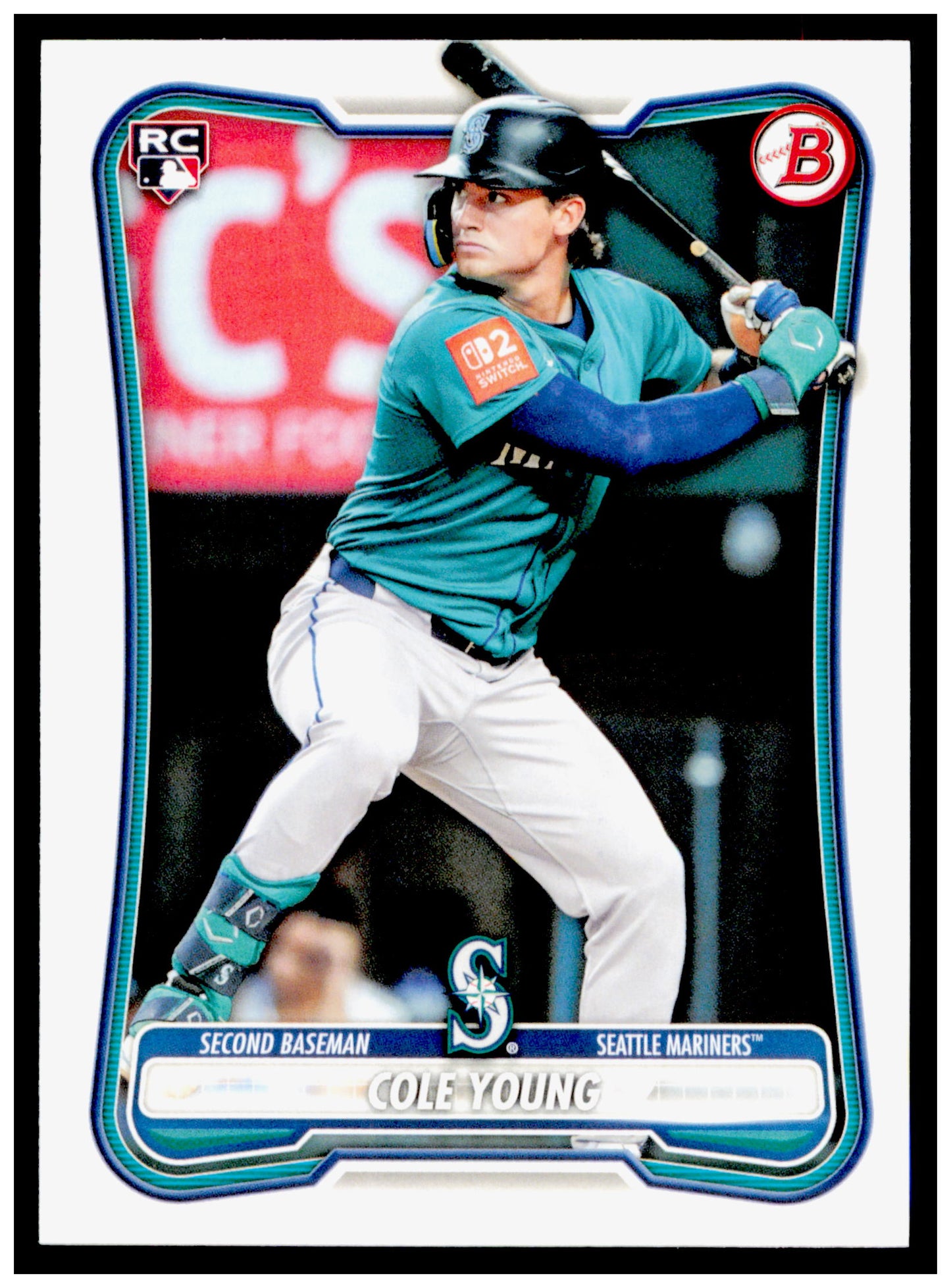 2026 Bowman Cole Young Card Rookie Seattle Mariners