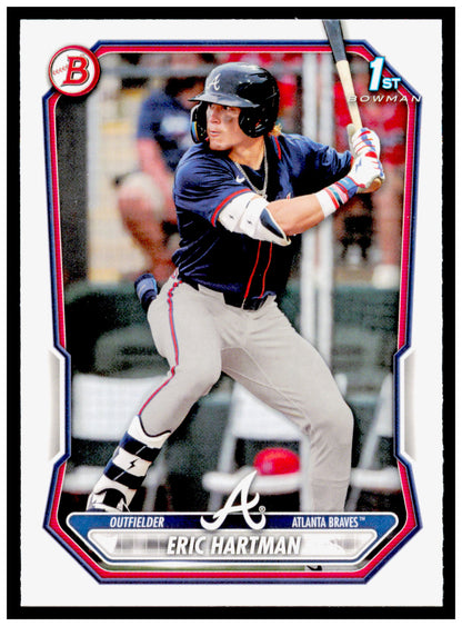 2026 Bowman Eric Hartman Card Prospects Atlanta Braves